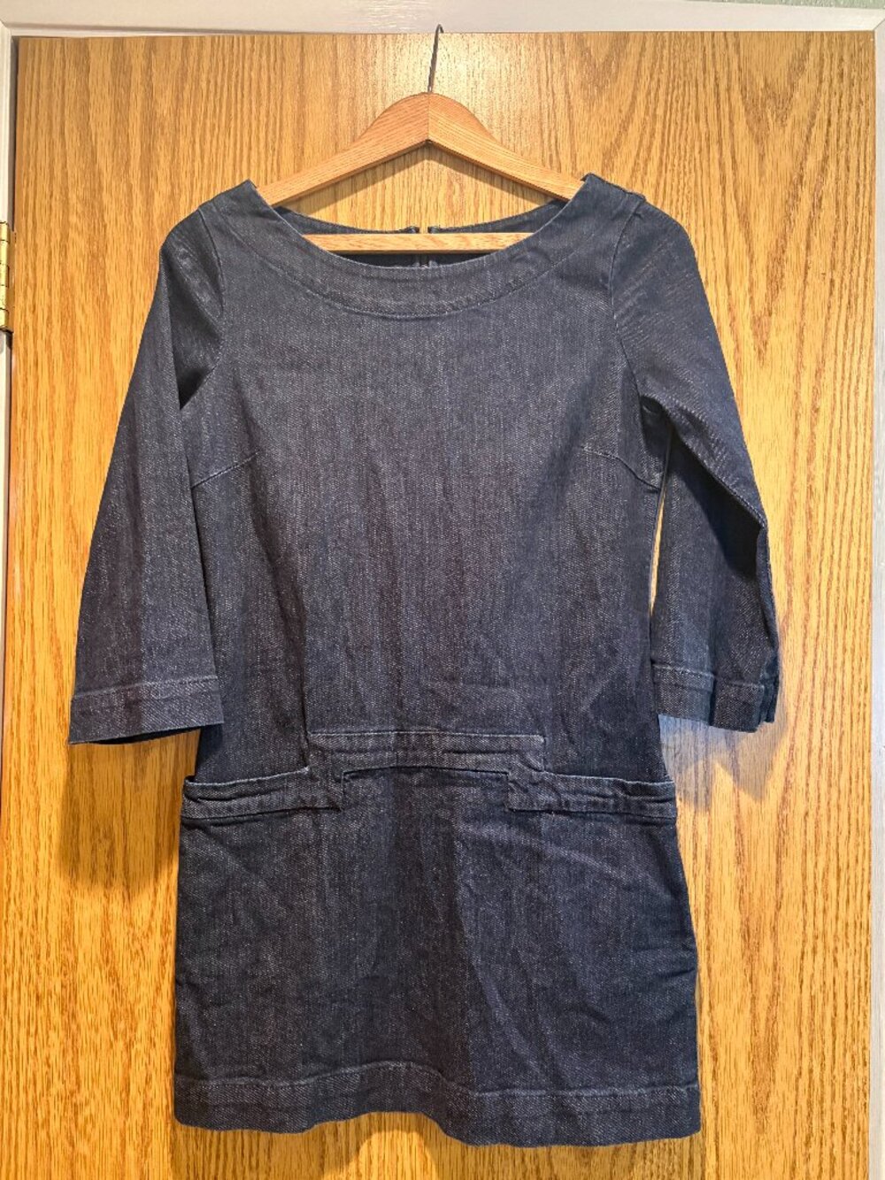 AG Adriano Goldschmied Denim Shift Dress Made in USA Size Small